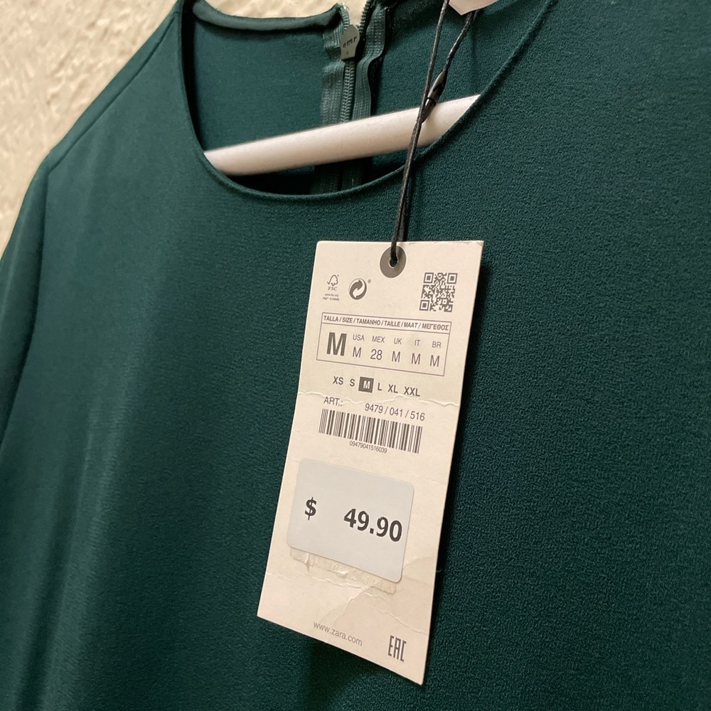 Zara Women's Green Top
